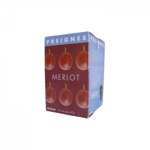Merlot Dm de Preignes BIB 5L - Vin rouge
