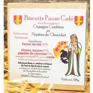 Biscuits Oranges Confites et Pépites de Chocolat