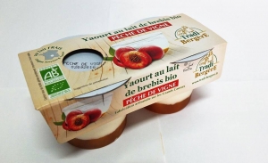 Yaourt Brebis bio Pêche de vigne x2