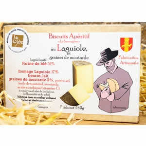 Biscuits Laguiole et graines de moutarde 140g