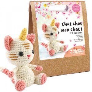 Kit crochet Chat chat mon chat ! - Graine créative