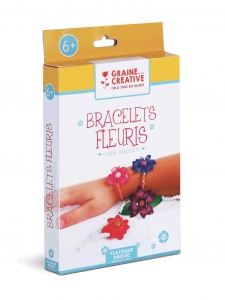 Kit plastique dingue Bracelets fleuris - Graine créative