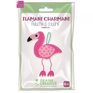Peluche à coudre Flamant  charmant - Graine créative